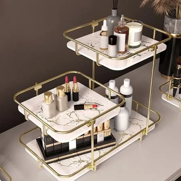 Moder design free standing shelf 3 Tier mackeup Organizer.