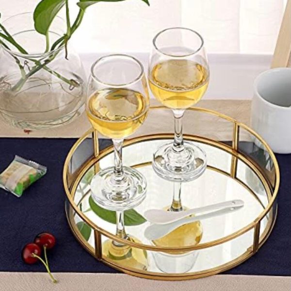 Luxury Mackeup Organizer Miror Tray For Cosmatics Jewelry and Makeup.