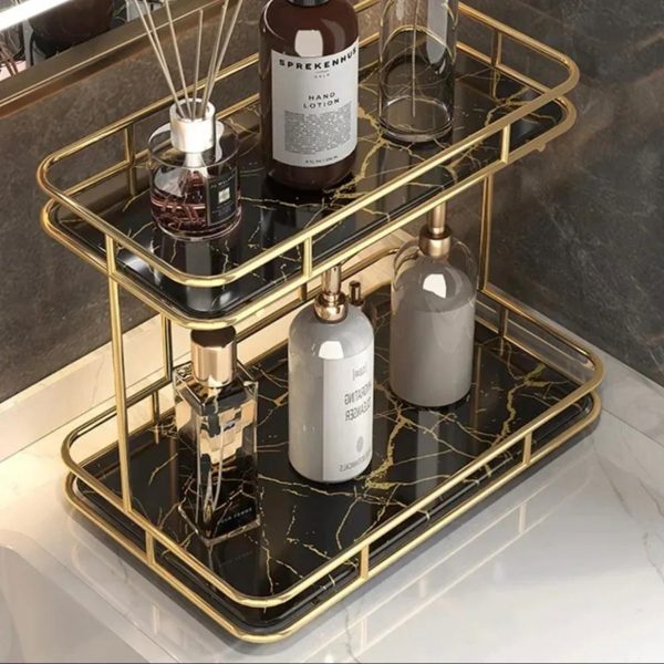 2 Layers Acrylic Design Counter-top Organizer