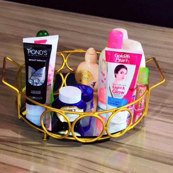 Newly Launch Luxury Display Mirror Tray For Makeup lipstick perfume jewelry